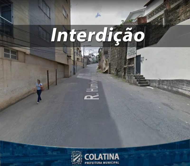 Interdição para operação Tapa Buracos em Colatina