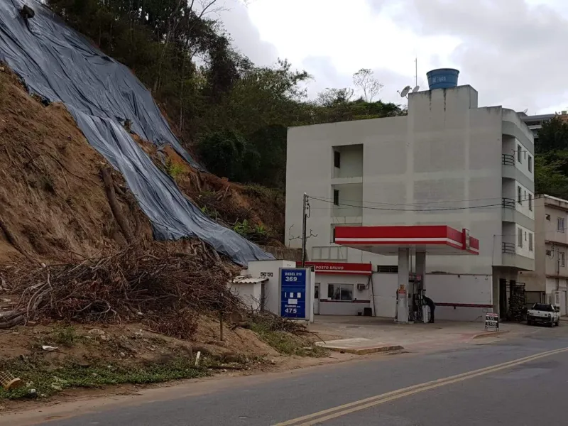 Galhos secos próximo a posto de combustível preocupa moradores em Colatina
