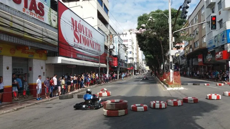 Domingo (15) tem a 2ª Etapa de Fórmula Kart no centro de Colatina