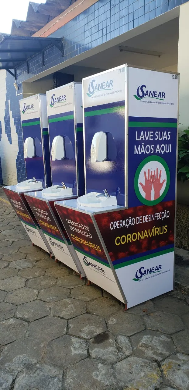 Coronavírus: Colatina terá sete pias instaladas no centro da cidade para população higienizar as mãos. Conheça os locais
