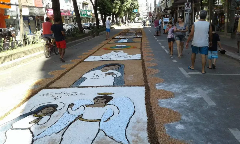 Neste ano Corpus Christi não terá o colorido dos tapetes em Colatina