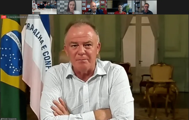 Governador Casagrande participa de live em comemoração aos 64 anos do Incaper
