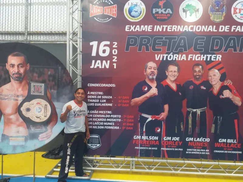 Atleta colatinense está entre os quatro mais graduados em kickboxing no Estado