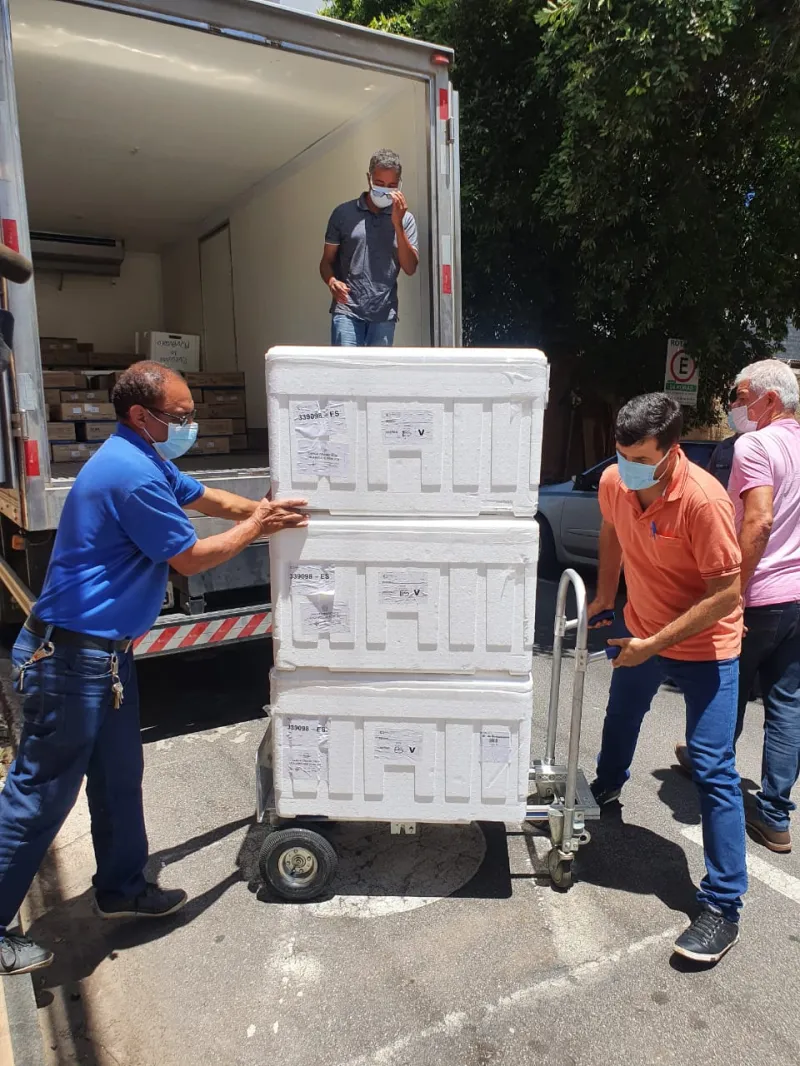 Covid-19: Chega o primeiro lote de vacinas em Colatina