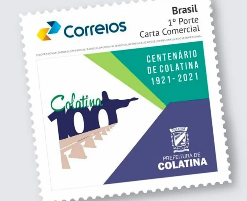 Correios lança selo postal para celebrar os 100 anos de Colatina