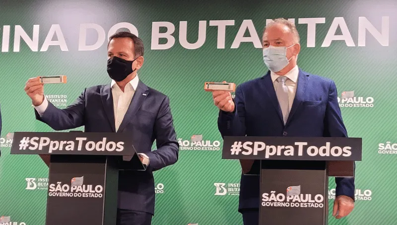 Ato simbólico marca entrega de mais doses da CoronaVac adquiridas pelo Governo do Espírito Santo