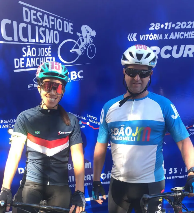 Colatinenses disputam prova de ciclismo de Vitória a Anchieta