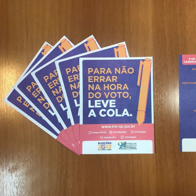Cartório Eleitoral de Colatina recomenda levar a tradicional “colinha” no dia da eleição