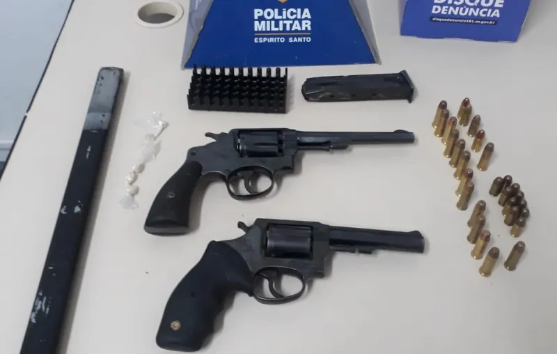 Homem é detido com armas e munições no bairro Bela Vista em Colatina