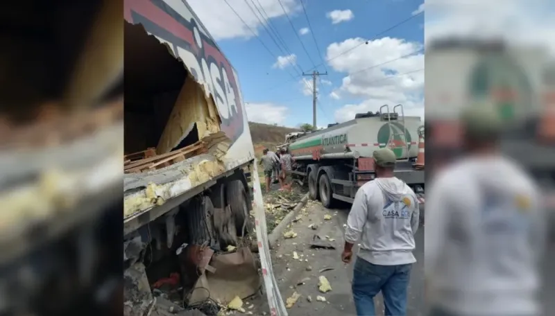 Morre vítima de acidente entre dois caminhões e carro na BR-259 entre Colatina e Baixo Guandu