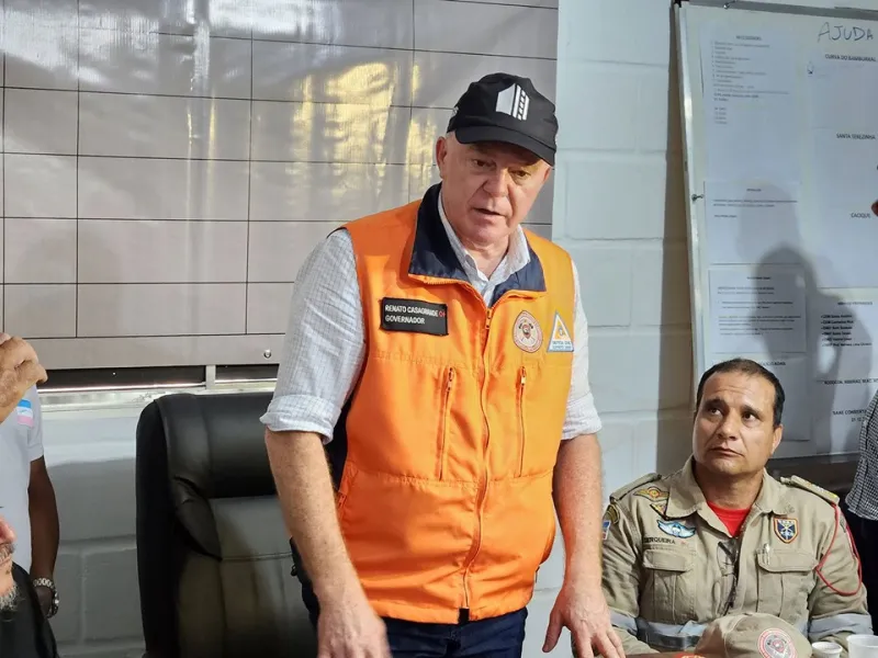 Governador Casagrande visita municípios atingidos pelas fortes chuvas no norte do Estado