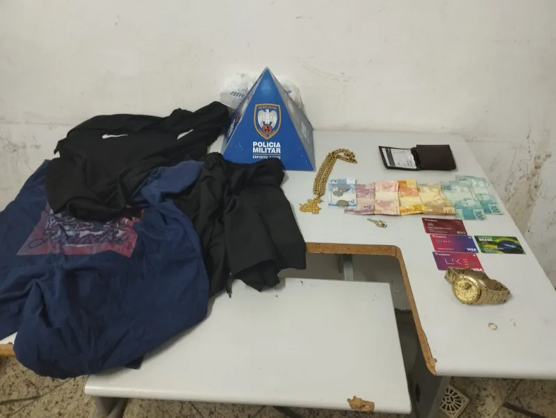 Suspeito de praticar assalto em posto de combustível é preso após perseguição em Colatina
