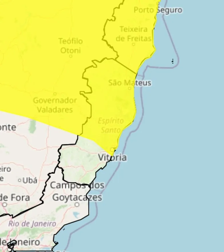 Novo alerta de chuva é emitido para Colatina e região