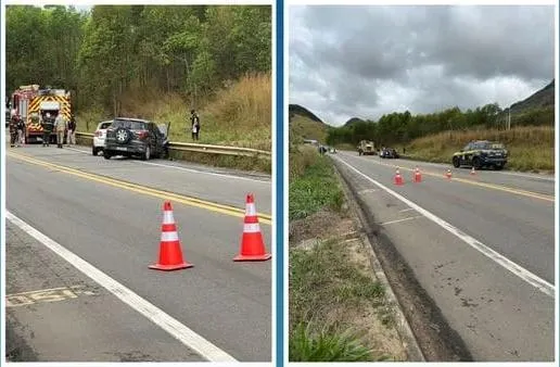 Mulher morre em acidente entre dois carros em BR que liga Colatina a João Neiva