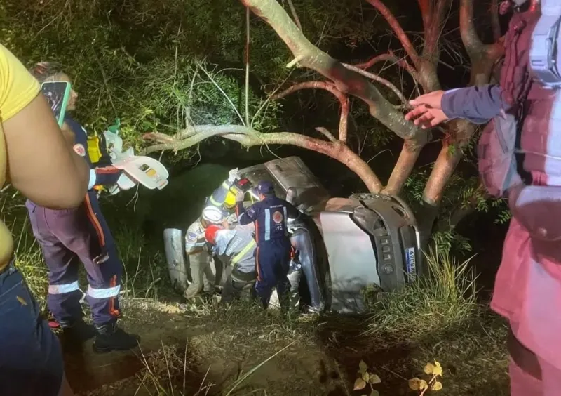 Tarde de domingo é marcada por acidente na Serra do Alvarenga, em Colatina