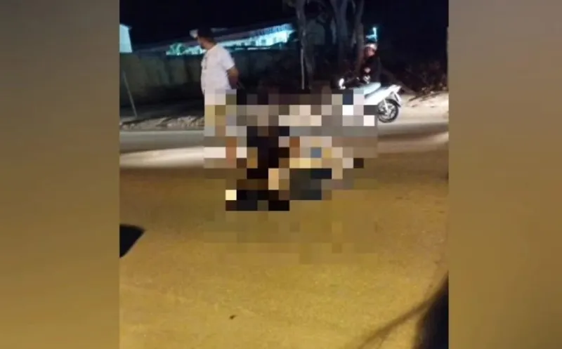 Acidente causa fratura exposta em perna de motociclista no bairro IBC, em Colatina