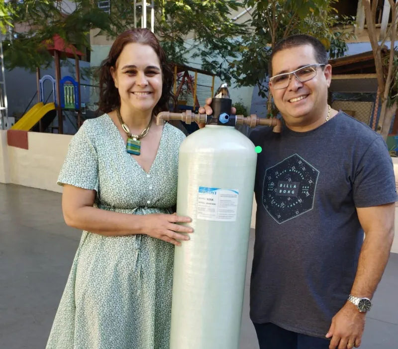 Creche de Colatina ganha filtro de água magnetizada