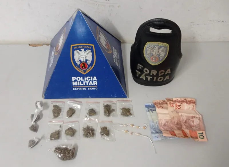 Polícia Militar apreende menor de 14 anos por tráfico de drogas em Colatina