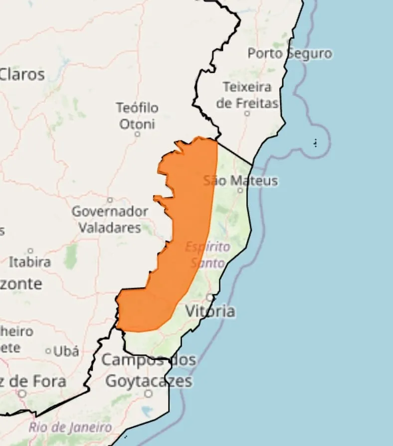 Alerta para Colatina e região: chuvas intensas e ventos fortes nesta segunda-feira (8)