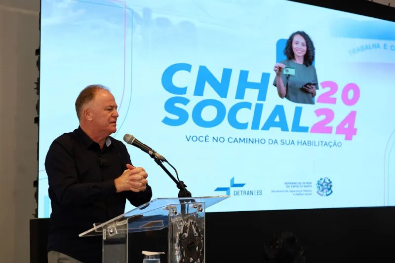 Governador Renato Casagrande lança programa CNH Social com 7.000 vagas em 2024
