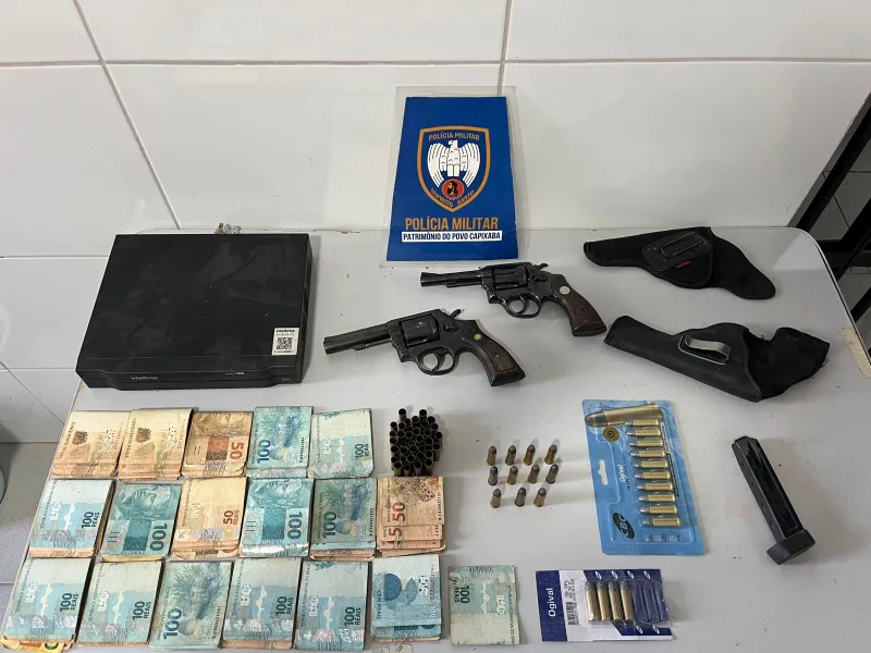 PM detém homem e apreende R$ 17 mil reais em Linhares