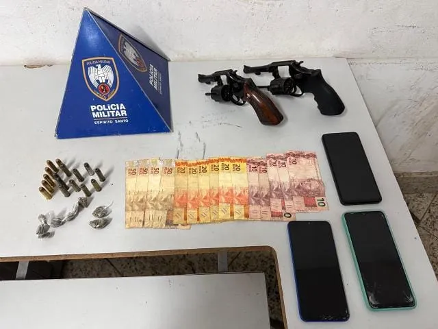 Operação Policial no Bairro Bela Vista, em Colatina, resulta na apreensão de armas e drogas