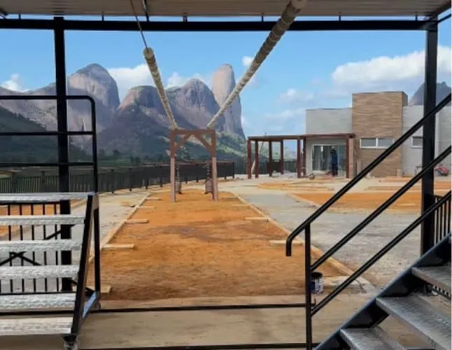 Obras do circuito de tirolesa de Pancas estão na reta final
