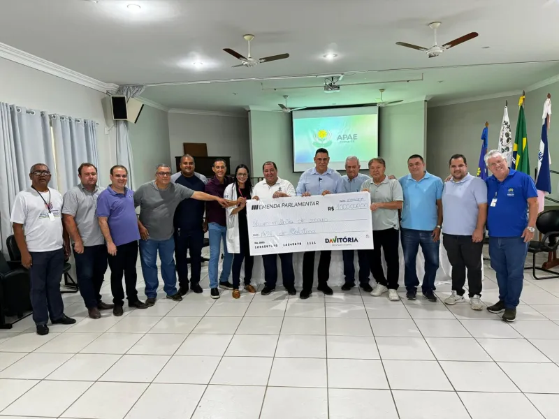 Emenda Parlamentar do deputado Da Vitória de R$ 1 Milhão é destinada à APAE de Colatina