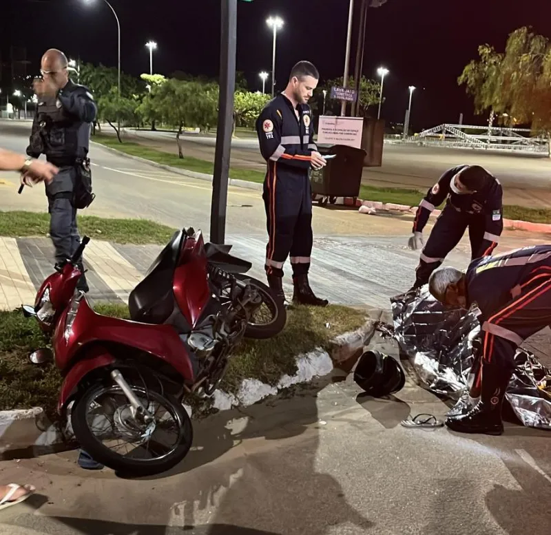 Motociclista morre em acidente na entrada da Avenida Moacyr Dalla, em Colatina