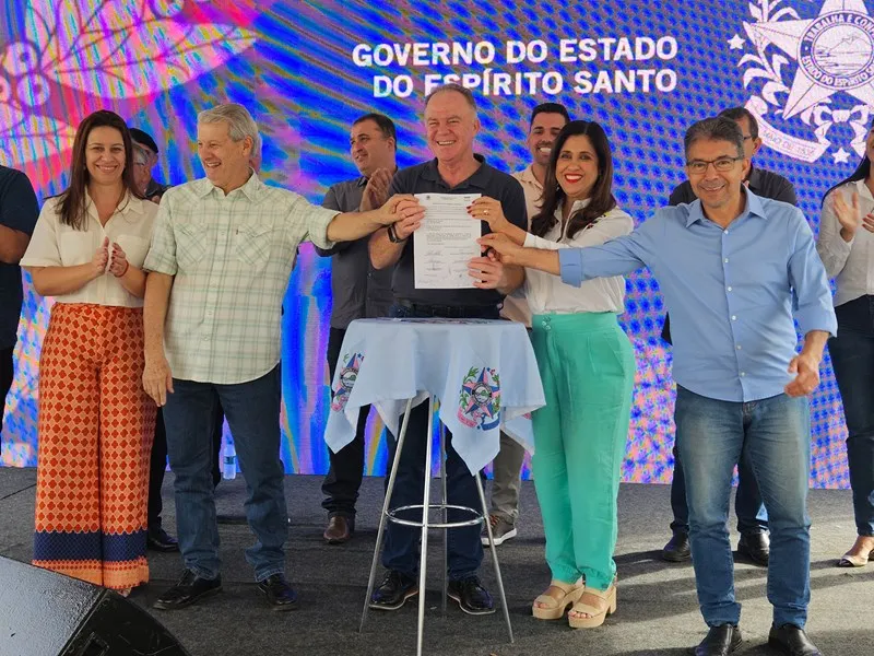Governador Casagrande autoriza pavimentação da Rodovia ES-360 e inaugura obras em Governador Lindenberg