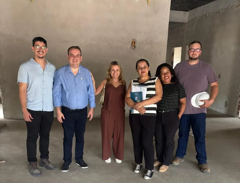 Governo do Estado realiza visita técnica em obras de novas unidades de saúde em Colatina