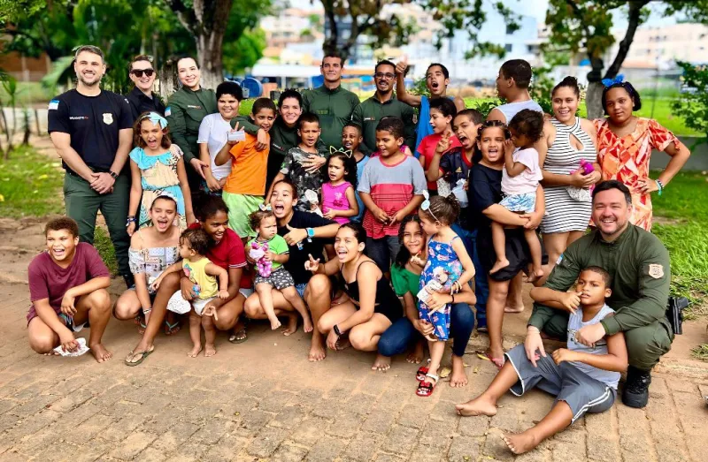 Policiais Penais promovem ação social no Lar Irmã Sheila, em Colatina
