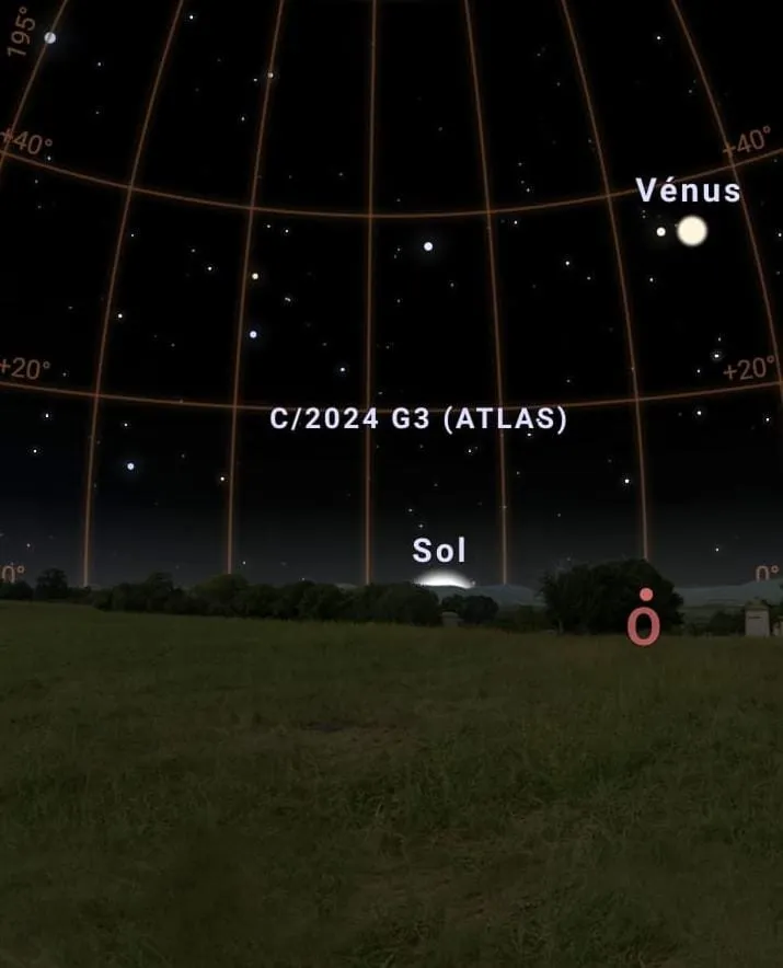 Colatinenses contemplam e registram imagens do Cometa C/2024 G3 (ATLAS)