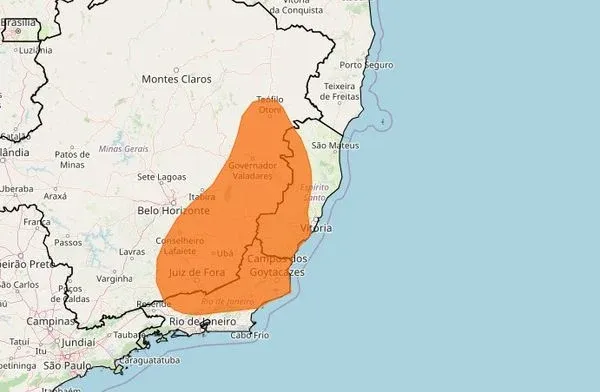 Colatina e região recebe novo alerta de chuvas e ventos intensos