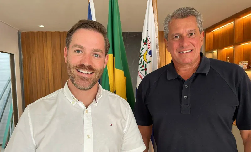 Prefeito Renzo recebe Coronel Ramalho e discute Segurança Pública, em Colatinac
