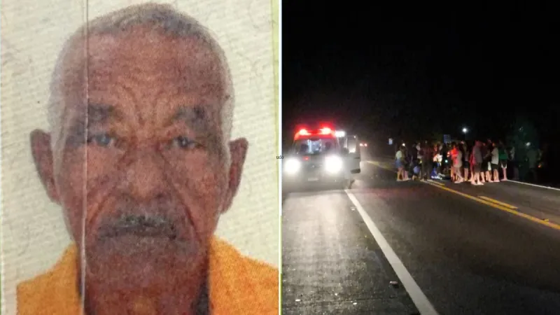 Idoso morre em colisão entre bicicleta e moto na BR-101, em Linhares