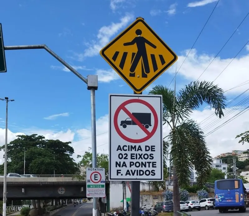 Tráfego de caminhões pesados na Ponte Florentino Avidos será monitorado por sistema eletrônico