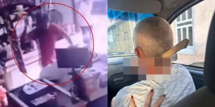 Vídeo/Cena inacreditável: idoso é esfaqueado no pescoço dentro de mercearia em cidade do Vale do Rio Doce e sobrevive
