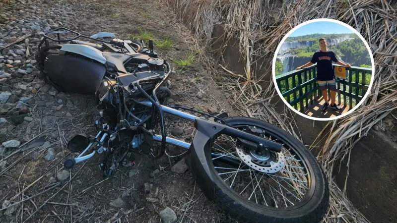 Jovem de 23 anos morre em acidente de moto e é atingido por locomotiva em Baixo Guandu