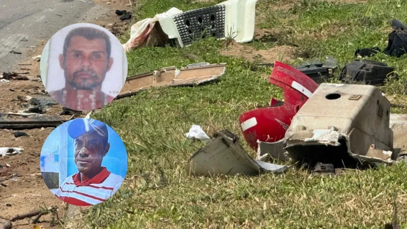 Tio e sobrinho morrem em grave acidente entre moto e carreta na BR-101, em Aracruz