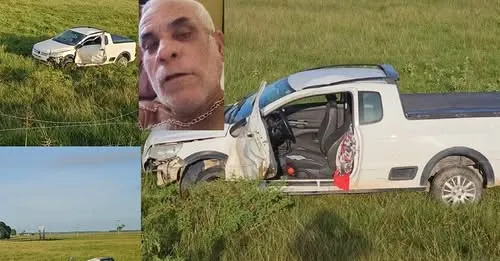 Homem morre e esposa fica ferida após carro sair da pista em rodovia de acesso ao Pontal do Ipiranga, em Linhares