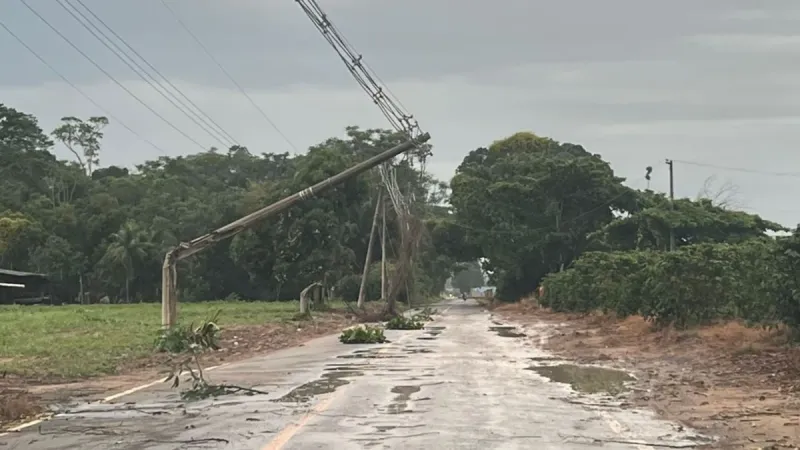 Tempestade causa estragos em Linhares, Pancas, São Domingos do Norte, Sooretama e Jaguaré