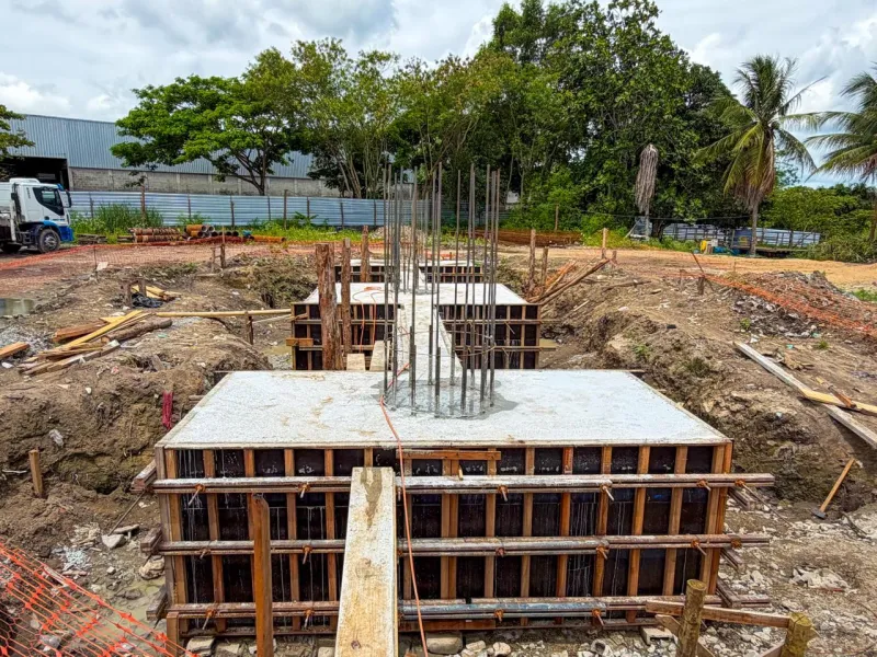 Obras da nova ponte entre Interlagos e Aviso avançam com concretagem das fundações em Linhares