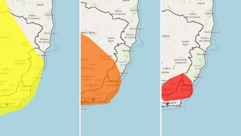 Saiba qual é a única cidade da região em alerta laranja para chuvas intensas