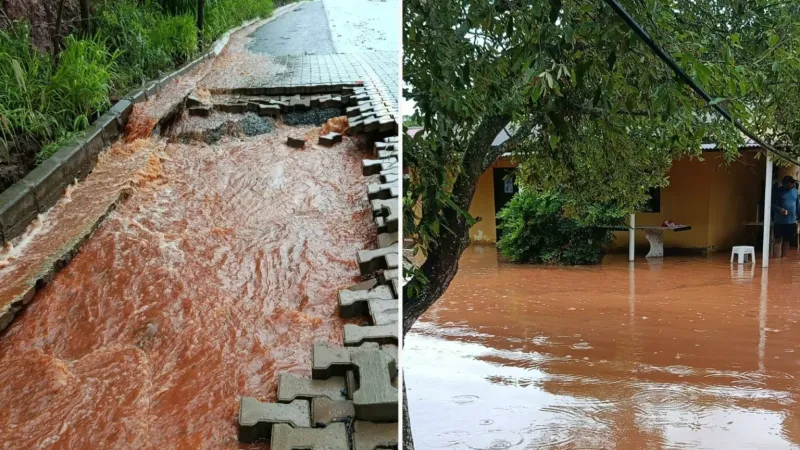 Temporal provoca alagamentos e danos em Sooretama; veja os pontos mais afetados