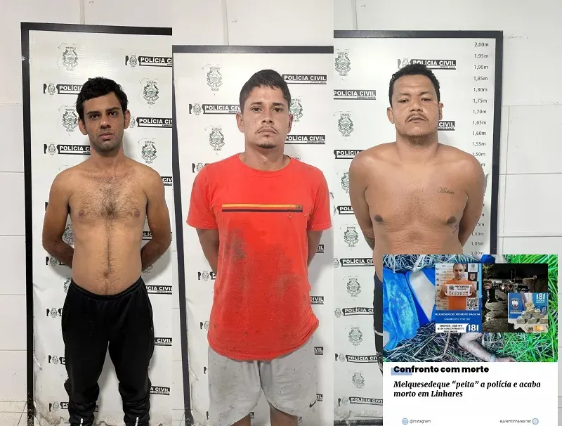 Operação policial termina com suspeito morto e três presos, em Linhares