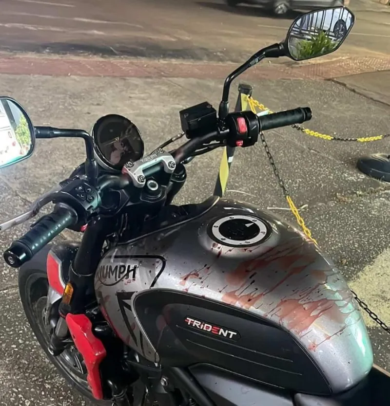 Personal trainer fica gravemente ferido após linha com cerol cortar pescoço na Ponte Florentino Avidos, em Colatina
