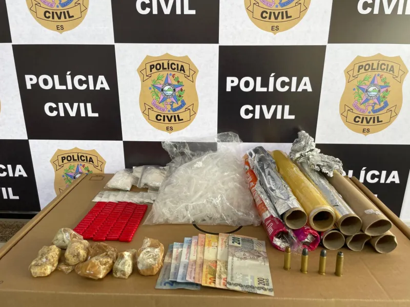Polícia Civil estoura ponto de drogas no Centro de Colatina e apreende munições