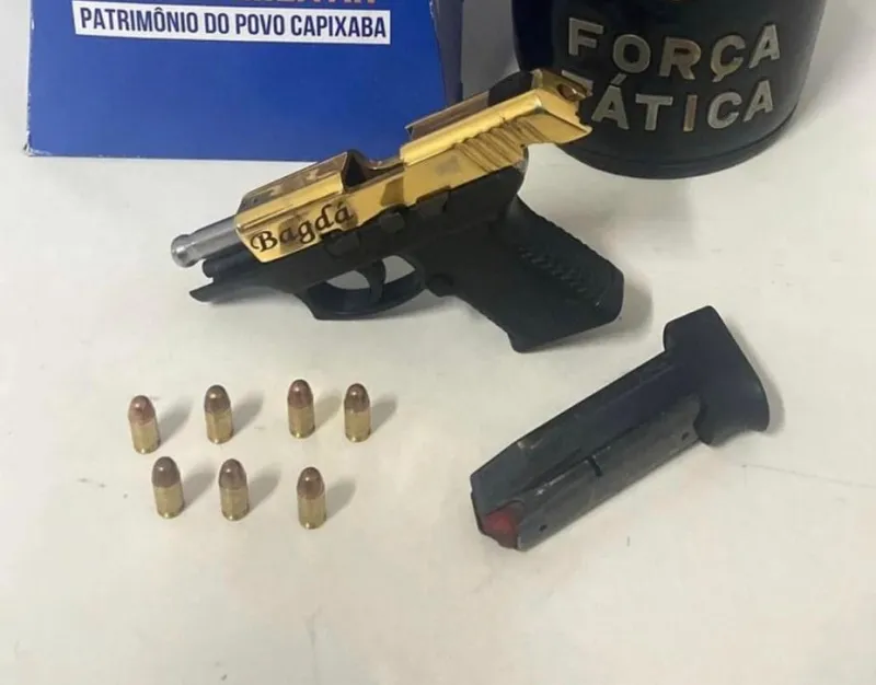 Veio a Colatina para curtir baile funk e acaba preso com pistola carregada