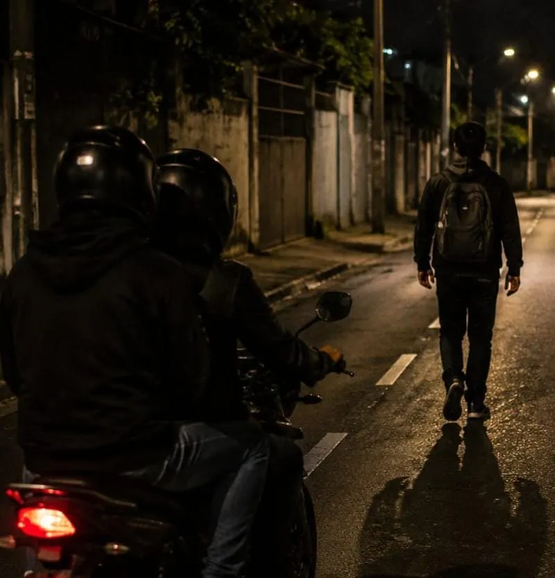 Trabalhador decide voltar para casa a pé e é assaltado por dupla armada com faca no bairro Vila Lenira, em Colatina